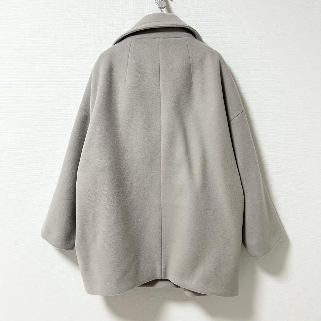 美品✨NOBLE スタンドカラーオーバーコート ベージュ