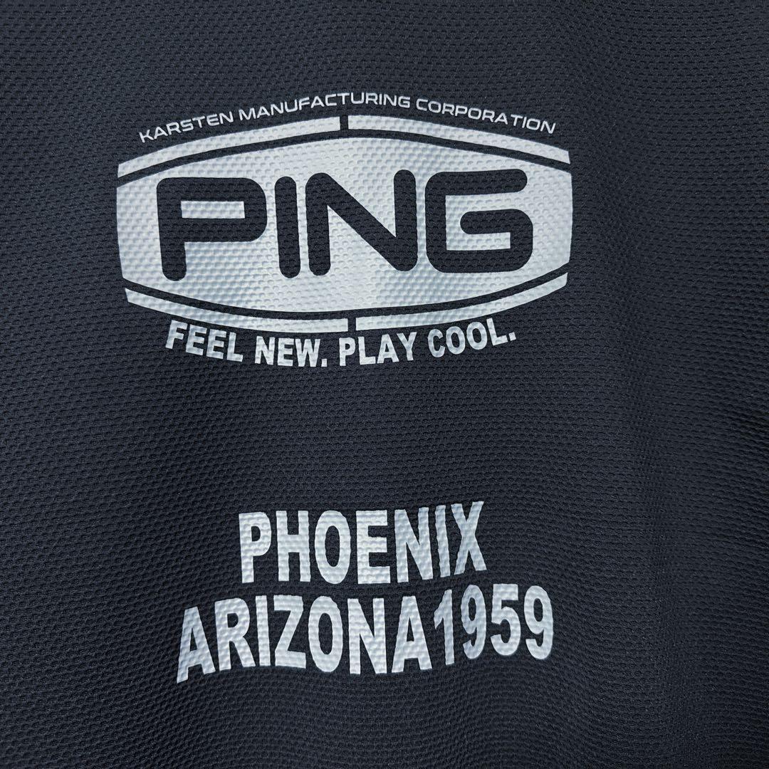 【新品】 PING ピン ロゴ フルジップ ジャケット アウター ブラック M