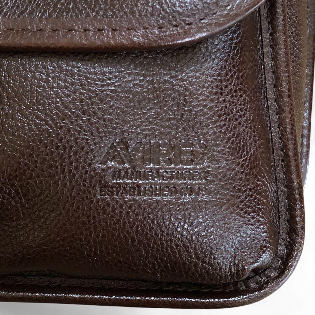 AVIREX レザー ショルダーバッグ BULTO アヴィレックス フラップ　茶