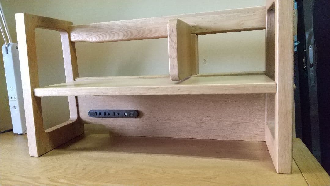 ※値下げ中※学習机◆浜本工業◆デスク◆棚付き◆中古品(2412④)