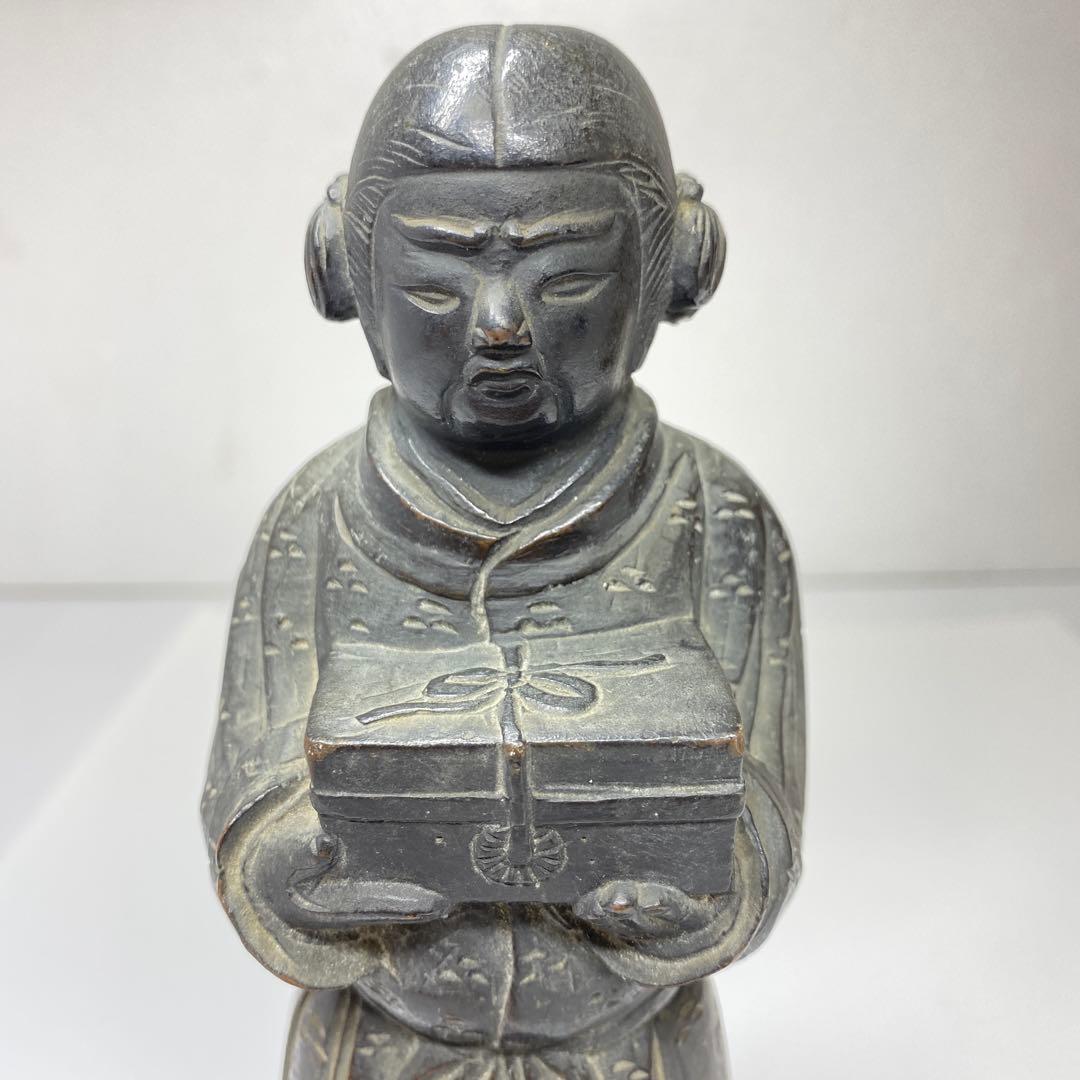 古銅　童子神　1804g 木箱付　トコエ　東さ7-0424☆2F