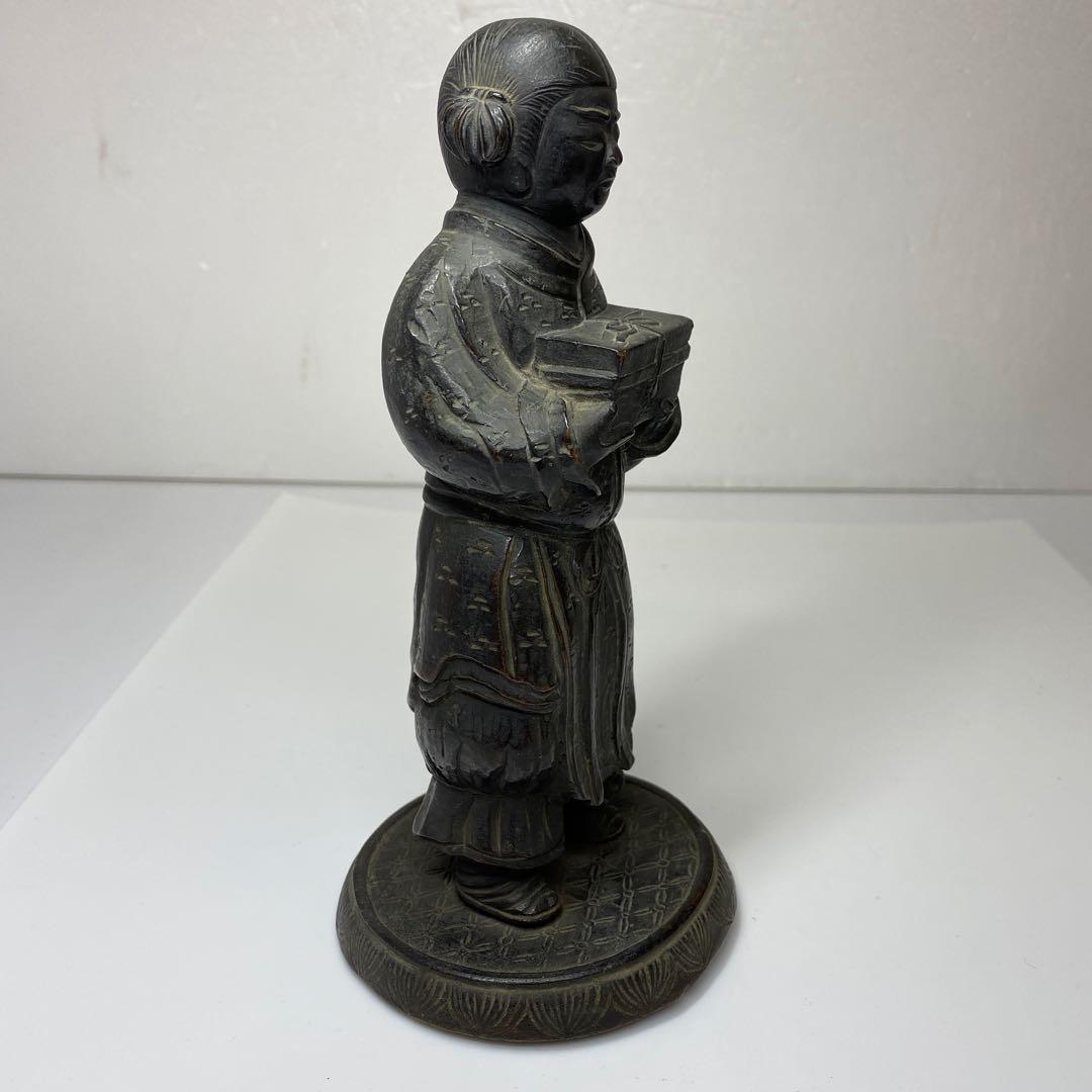 古銅　童子神　1804g 木箱付　トコエ　東さ7-0424☆2F