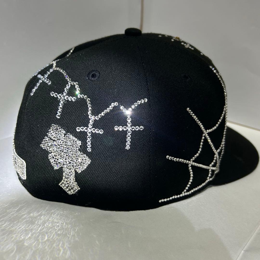 プ*A様 ジュエルキャップブラック ストリート （ホワイトソックス）