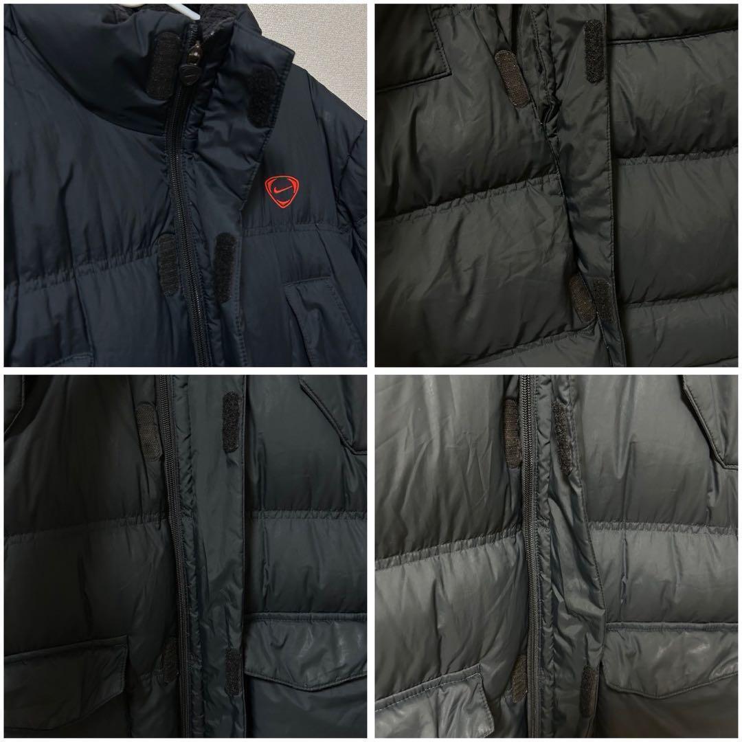 ナイキ【XL】ロングダウンコート　ベンチコート　軽量　ブラック　スポーツ　秋冬