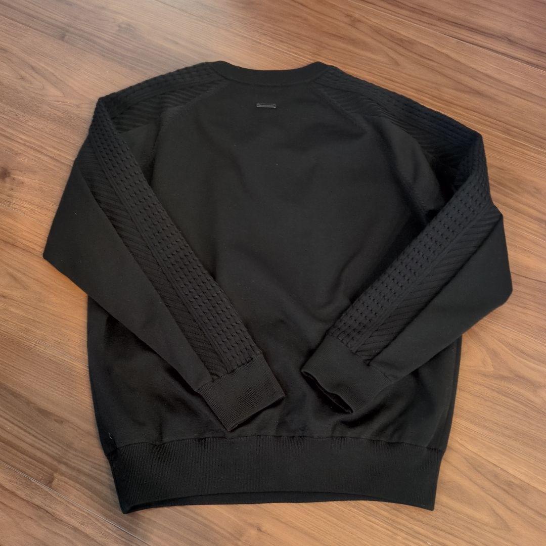 セントアンドリュース ゴルフ 防風裏地付き メンズニット ブラック