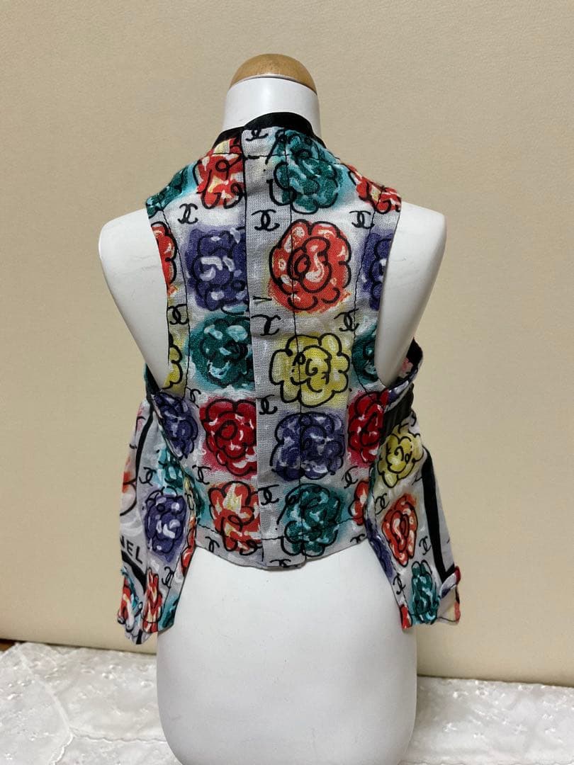 CHANEL シャネル　カメリア柄　ワンピース