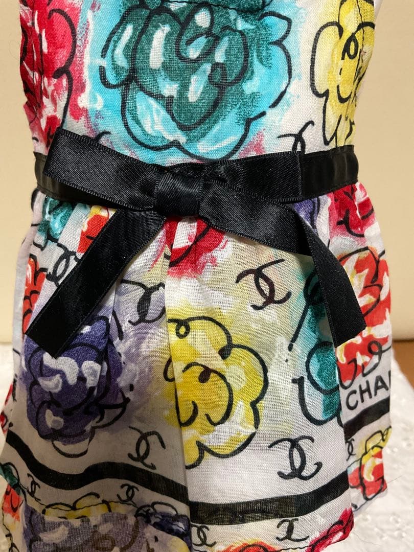 CHANEL シャネル　カメリア柄　ワンピース