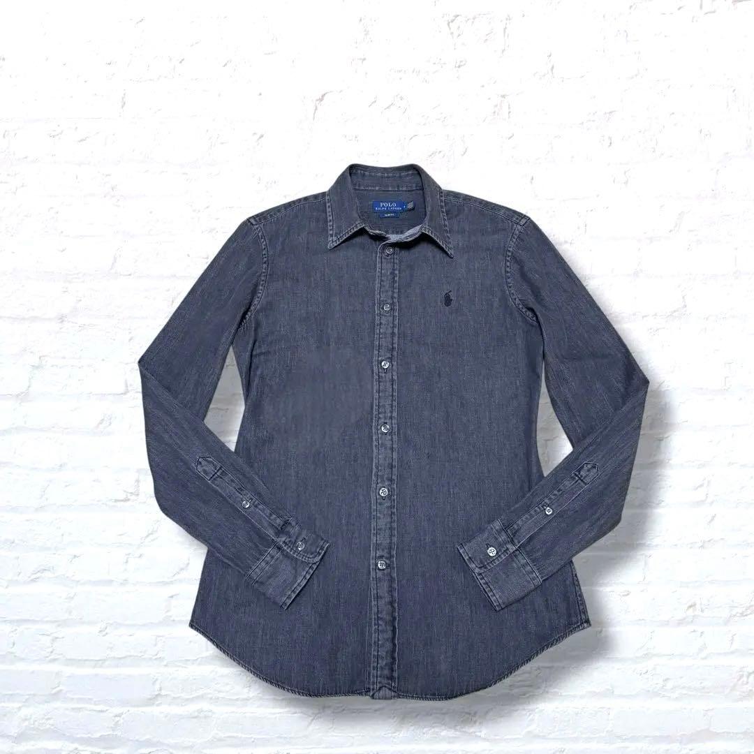 ‼️大人気‼️ ラルフローレン デニムシャツ ブラック　NO3663