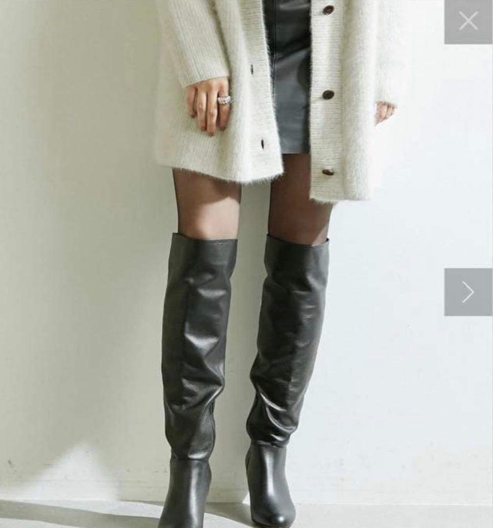 【美品】GALLARDA GALANTE 2.718ロングブーツ black37