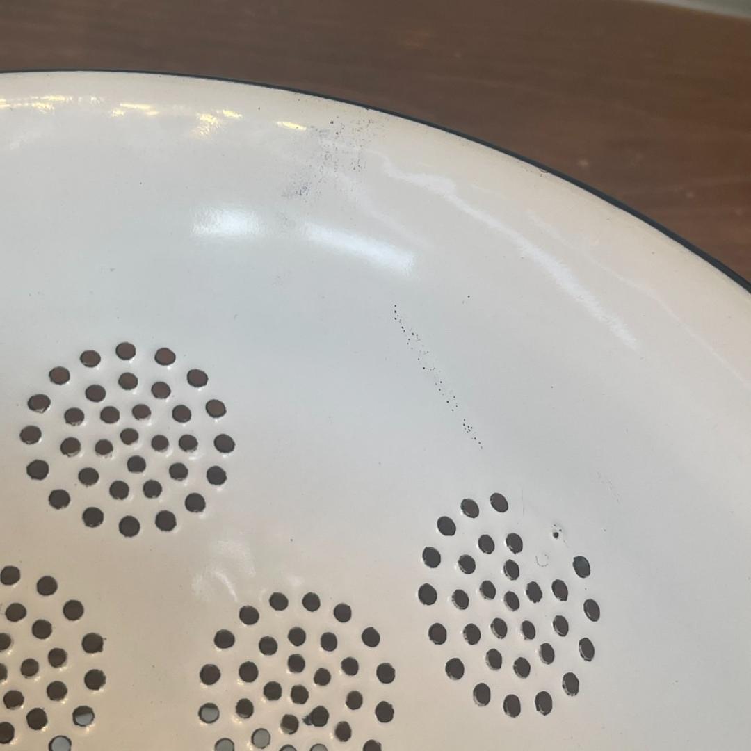 イギリスアンティーク ホーロー コランダー ボウル セット ジャンク ビンテージ