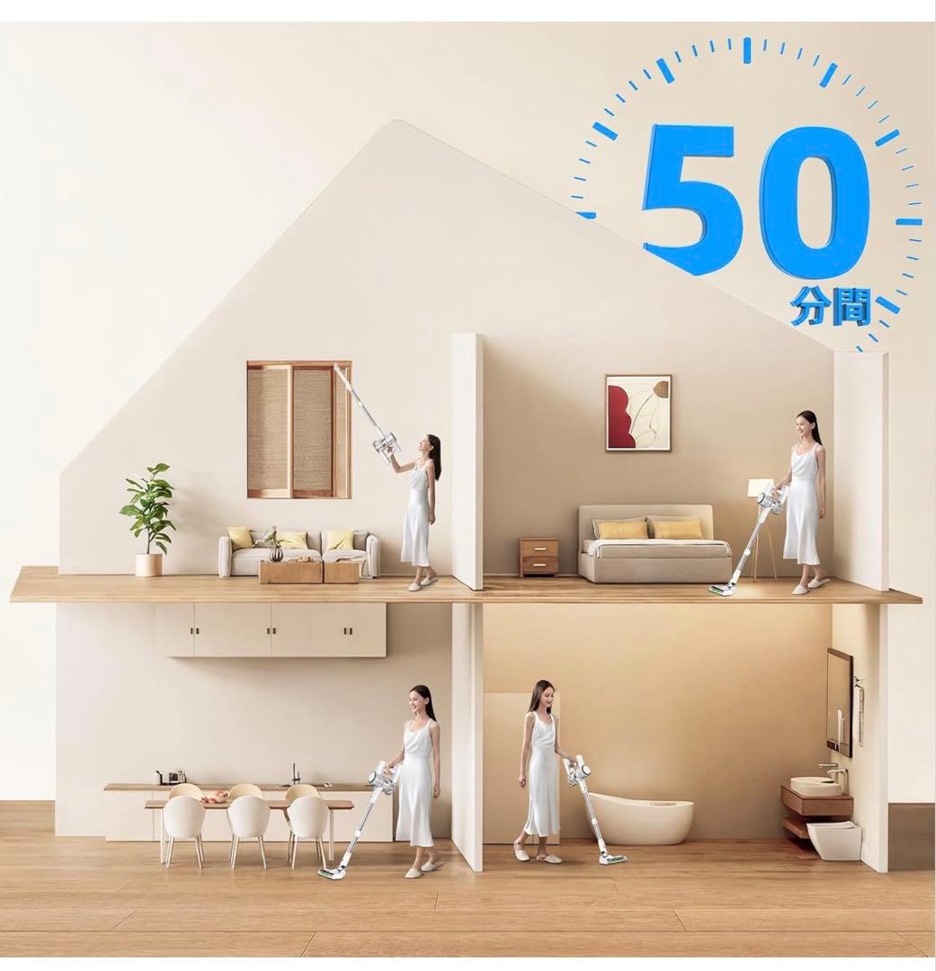 シャクヤク様【新品未使用】65000PA スティッククリーナー 本体 シルバー