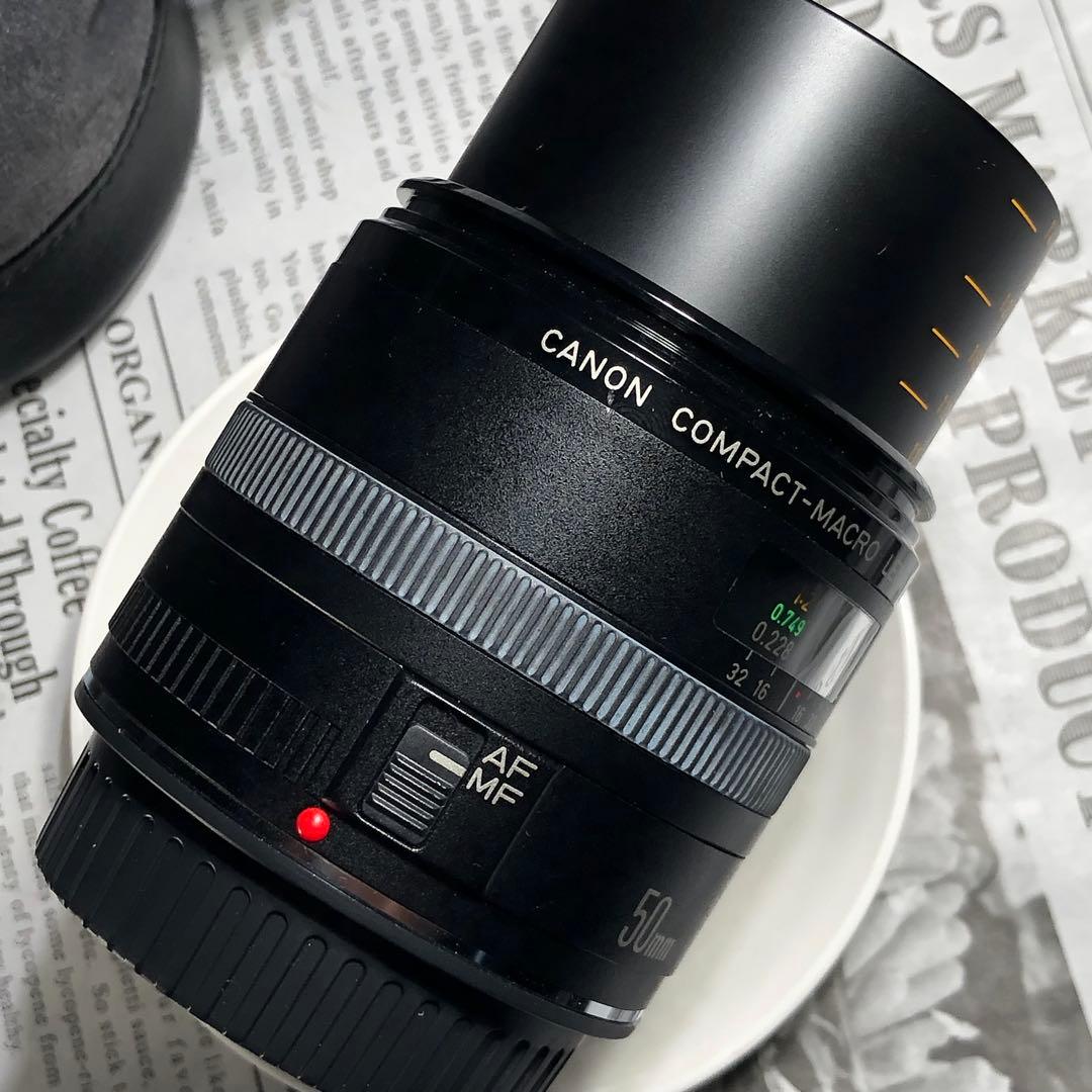 ポーチ付　Canon MACRO 50mm f2.5 EFマウント