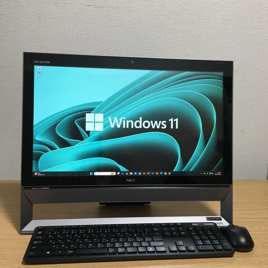 NEC 地デジ 一体型 デスクトップ 21.5'モニター i5 8G ブルーレイ