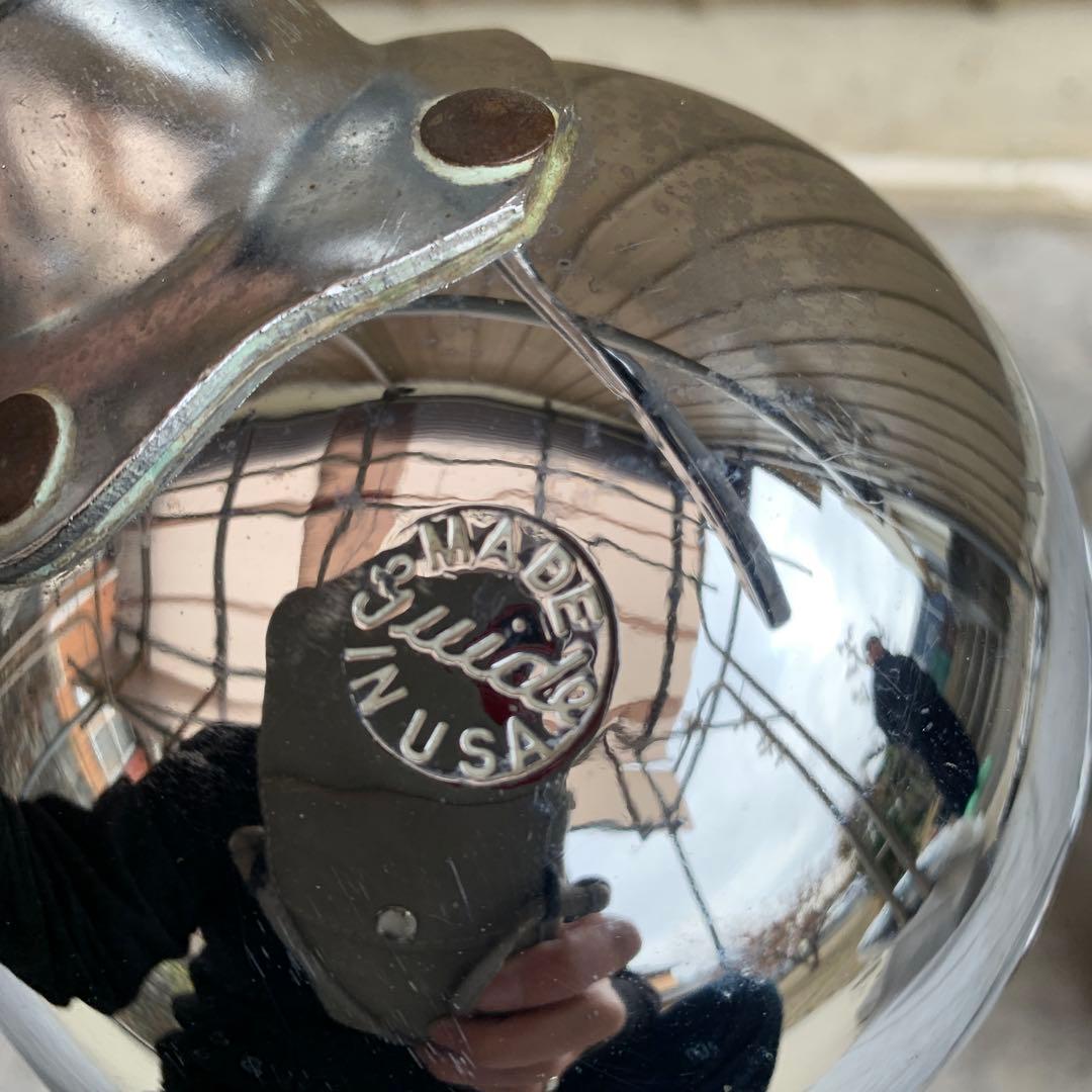 ショベルFLH用 アメリカ製 クロームメッキ 丸型ウィンカー