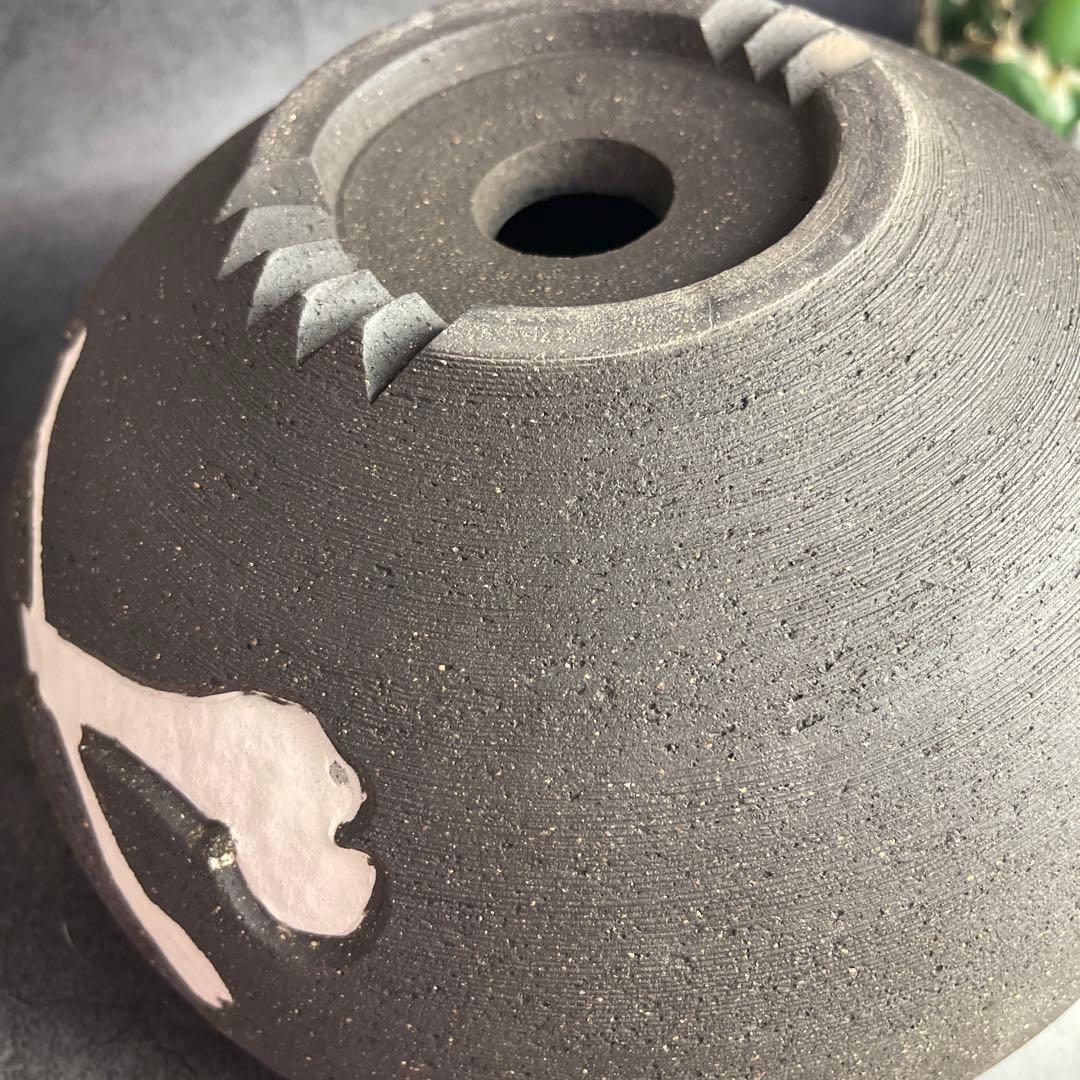 MAX サイズ　狩人 PLANT HUNTER オリジナル作品　植木鉢 陶器