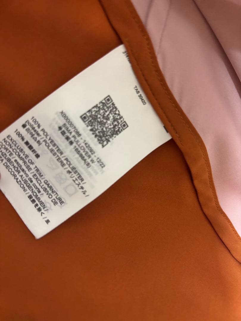 アークテリクス レディース フーディー ブラウン×ピンク 切り替えデザイン