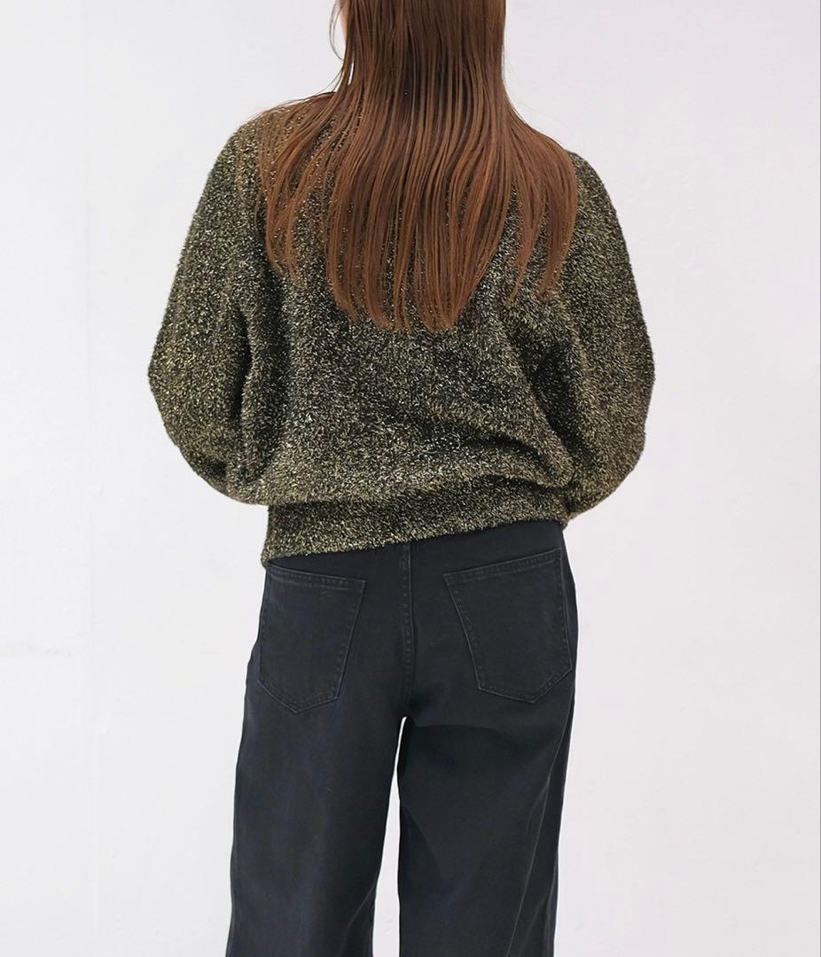 【新品未使用】グリッターニットカーディガン＆Iラインスカート セット売り