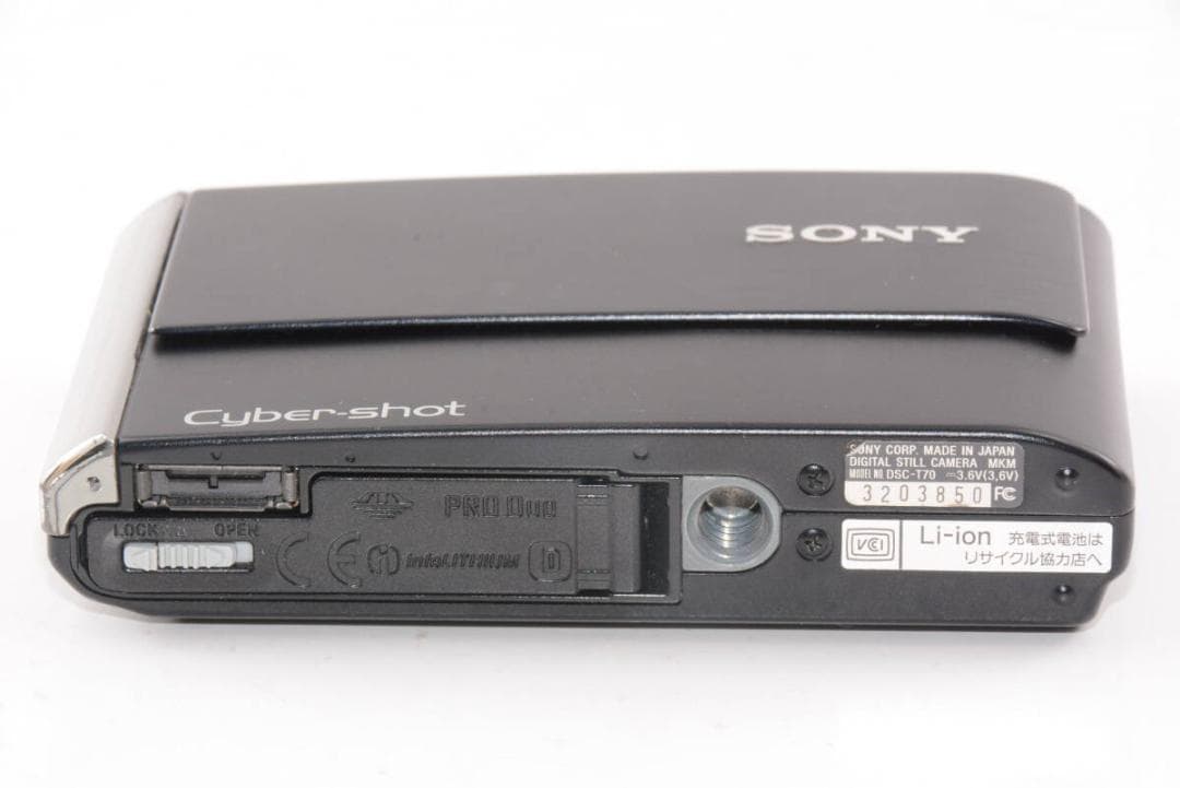希少! SONY Cyber-shot DSC-T70 ブラック コンデジ
