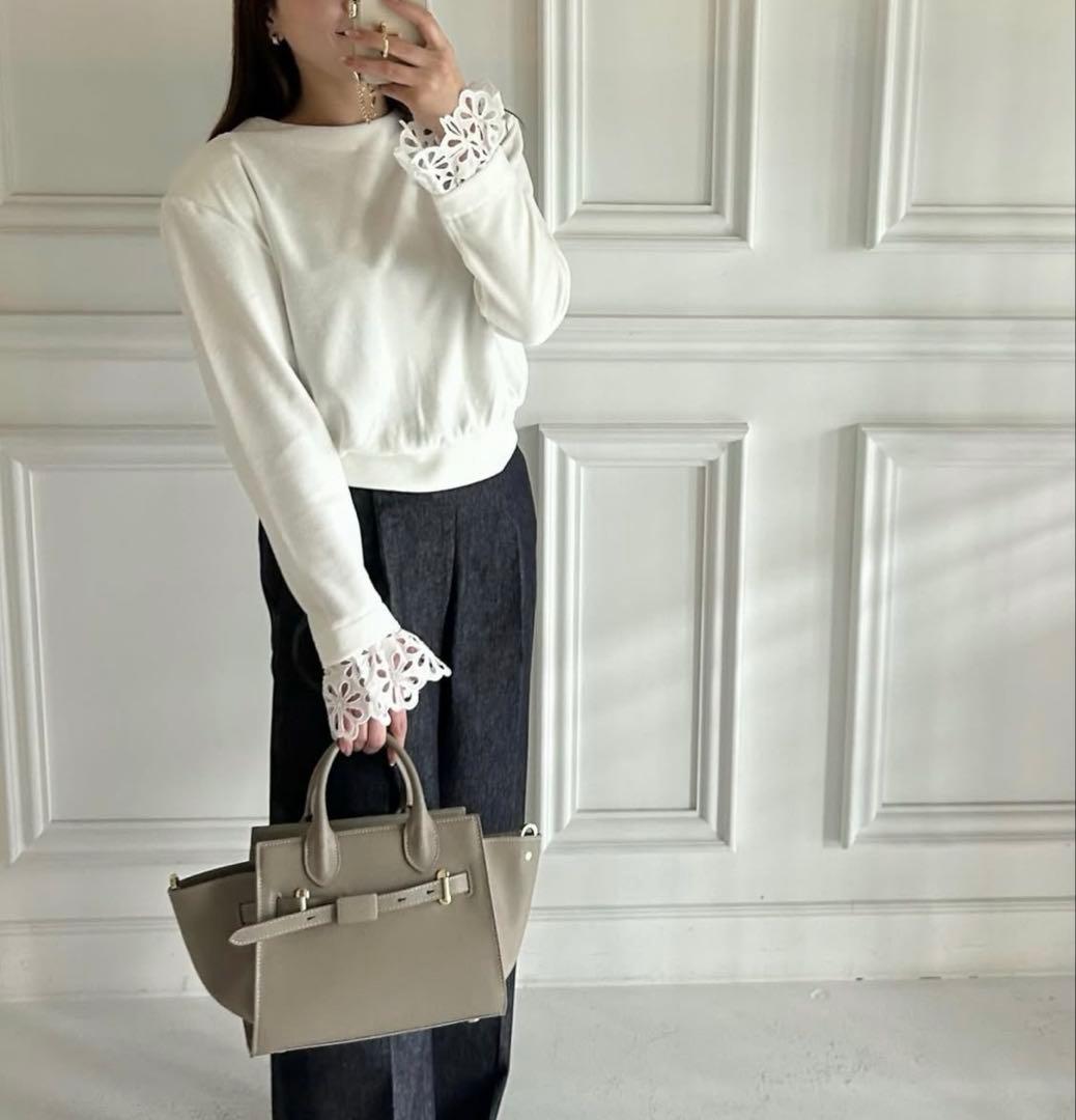 SALE girlish ガーリッシュ St.cecilia クララトップス 白