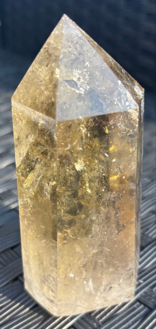 【天然石】爆虹　シトリン　タワー②