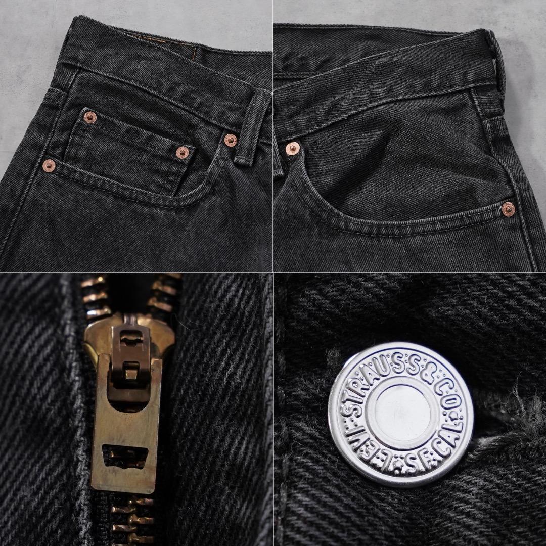 リーバイス550 Levis W36 ブラックデニム 黒 古着 18722