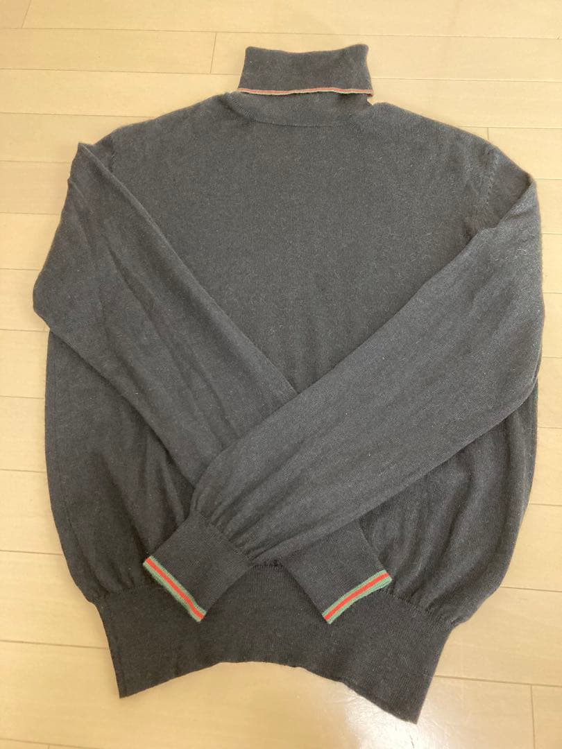☆美品☆ GUCCI シェリーライン　タートル　キャメル、カシミア混セーター
