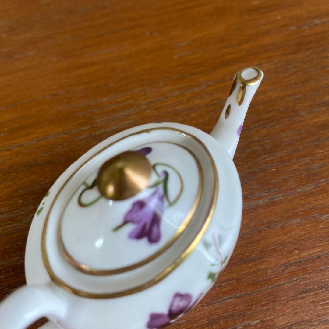 ハマースレイ ヴィクトリアン　バイオレット　ミニチュア　ティーポット　スミレ