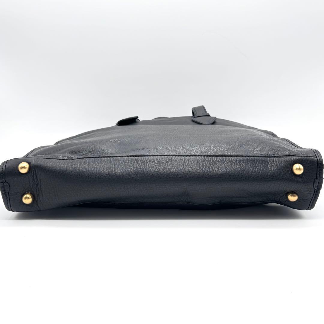 LOEWE ロエベ ヘリテージ ビジネスバッグ 2way レザー ショルダー 黒