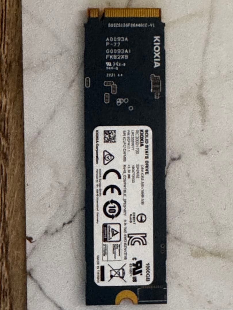 内蔵型SSD KIOXIA NVMe SSD 1TB