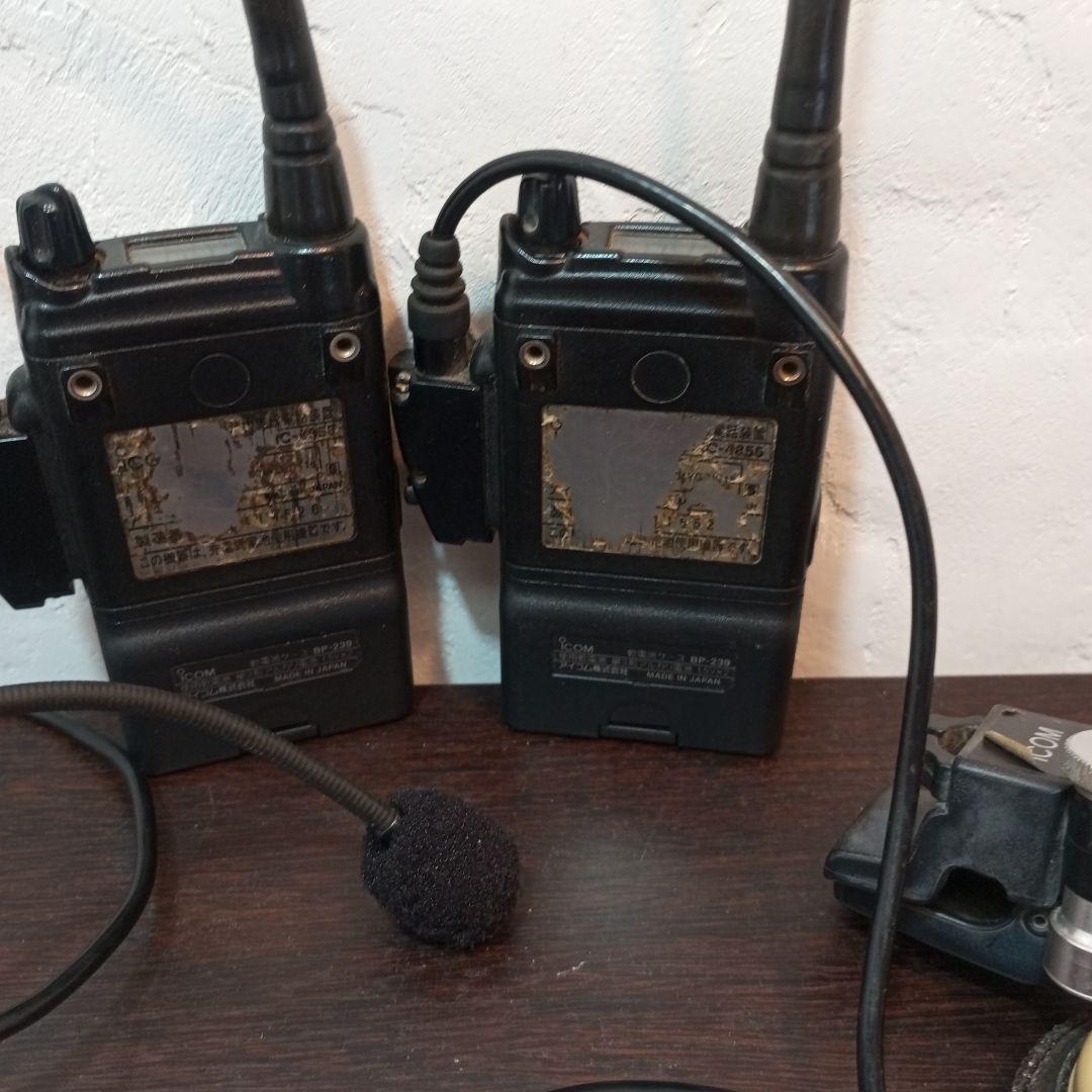 ICOM 同時通話無線機 IC -4855　ヘッドセット付き中古品