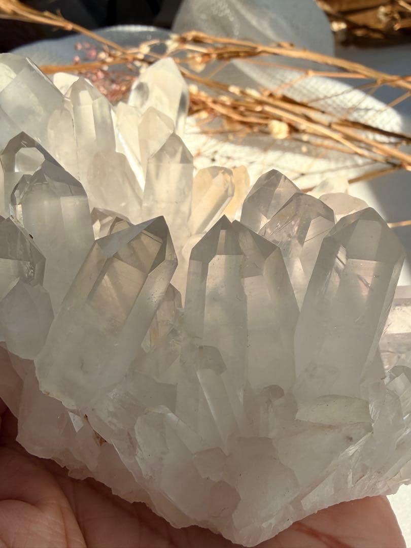 透明感◎ 聖美☆結晶♡ヒマラヤ山脈マニカラン水晶　クラスター
