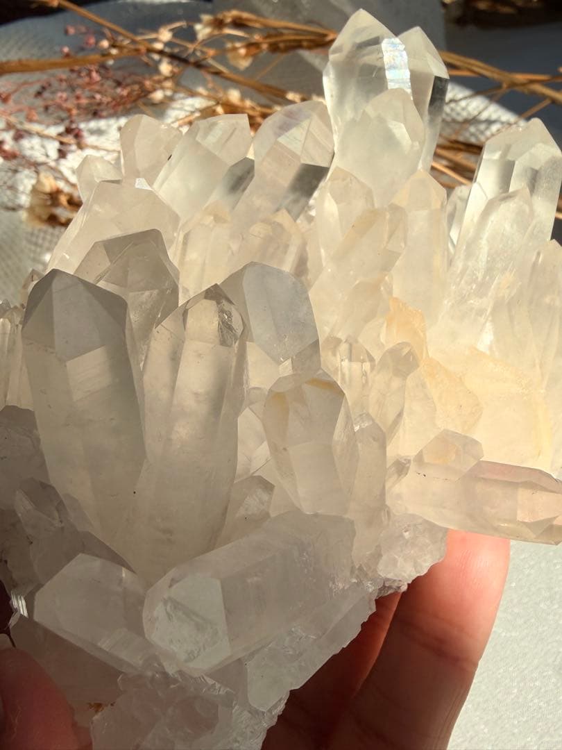 透明感◎ 聖美☆結晶♡ヒマラヤ山脈マニカラン水晶　クラスター