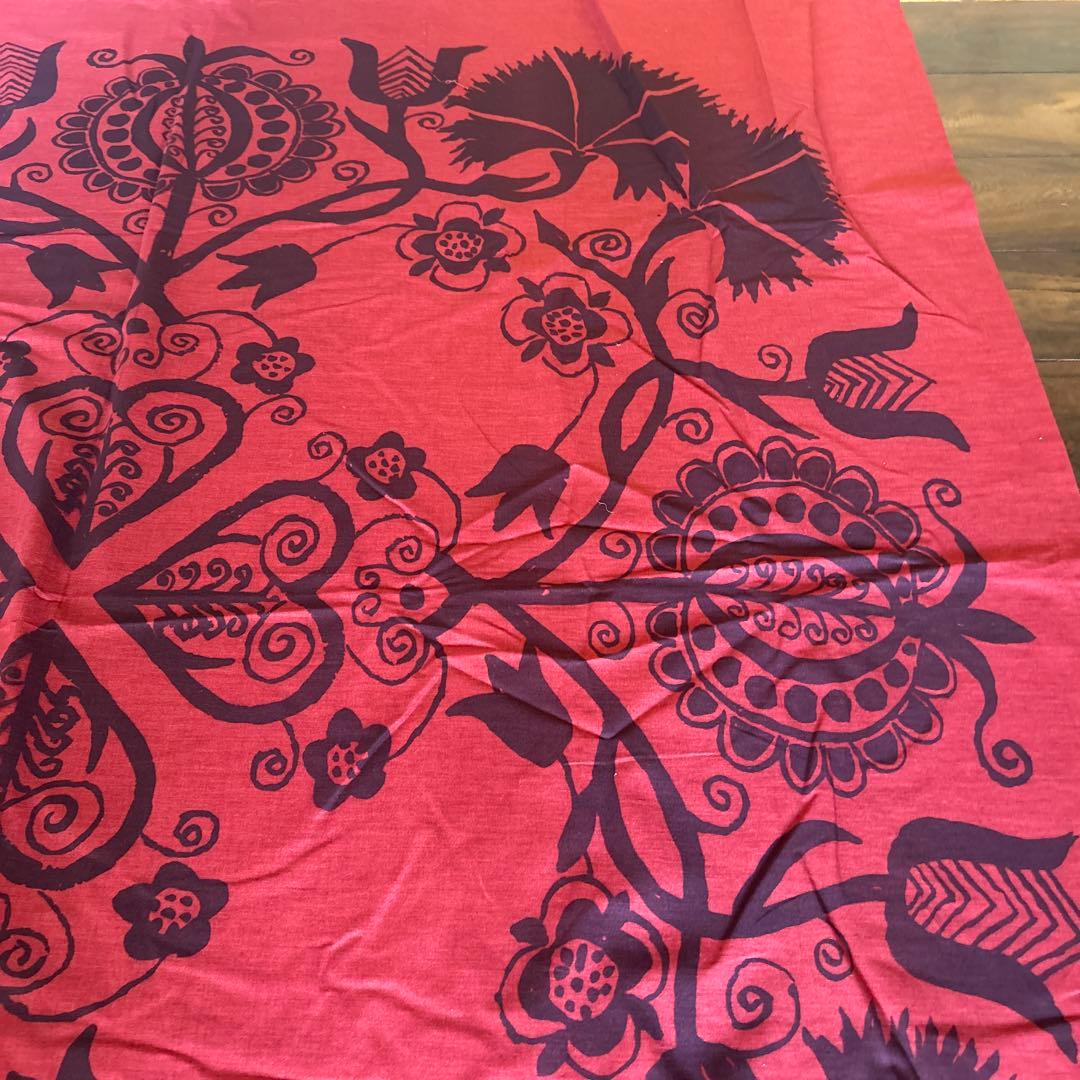 marimekko ヴィンテージテーブルクロス 赤