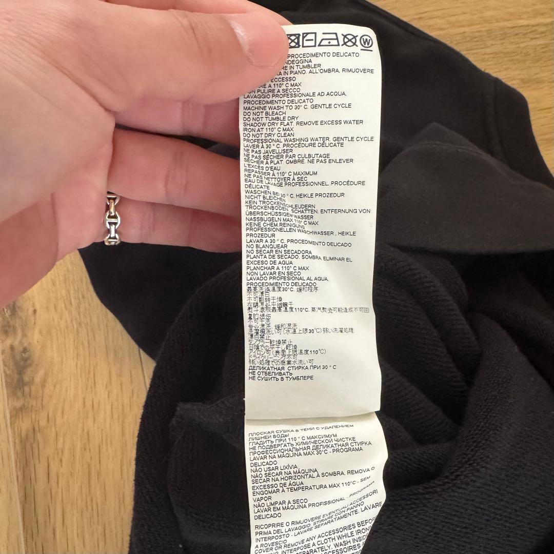 Maison Margielaマルジェラ 無地スウェット 黒 サイズ52