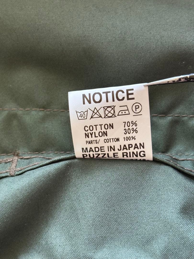 ササフラス　コート　SASSAFRAS Digs Coat サイズＭ　オリーブ