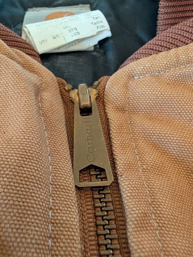 カーハート　ダック　ベスト　USA製　ビッグサイズ２XL　ビンテージ　古着