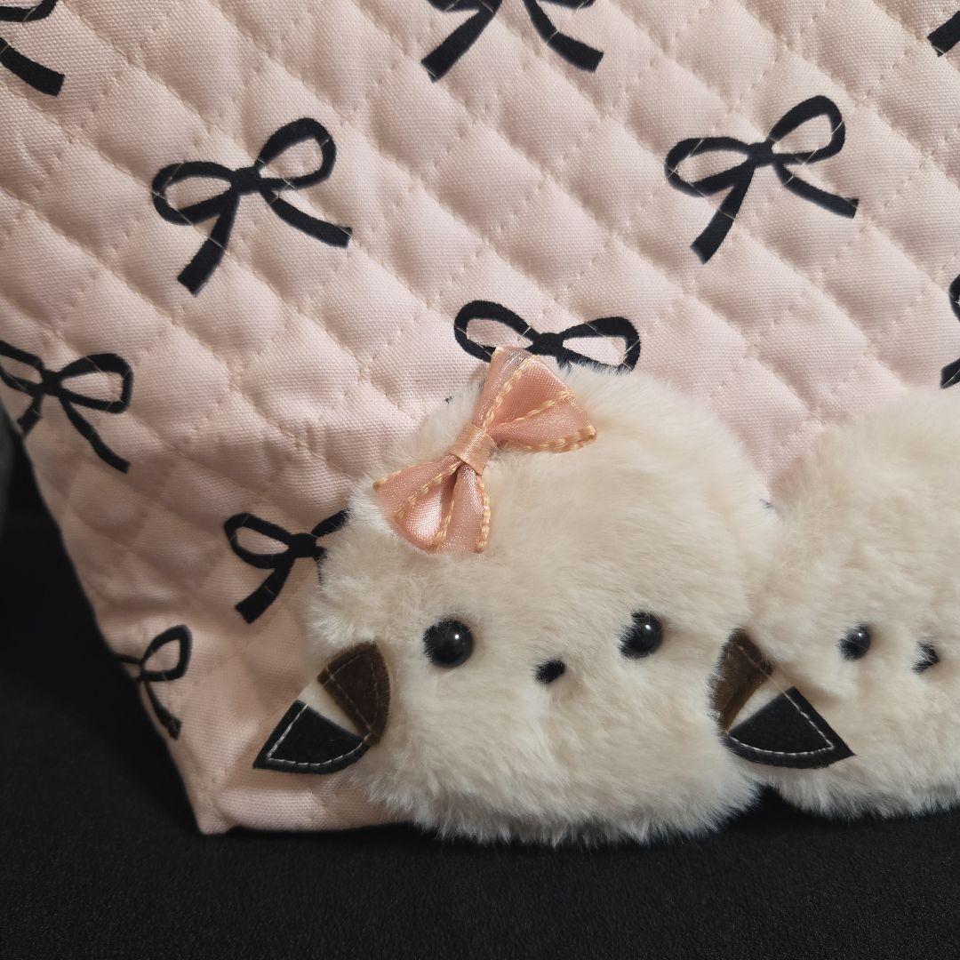 ●むーちゃん●親子もふもふシマエナガ　トートバッグ