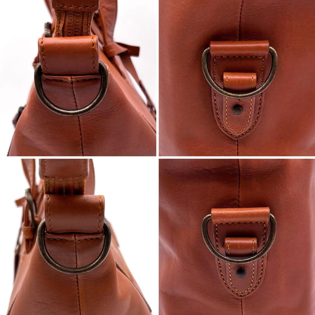 ✨美品✨マザーハウス　ビジネスバッグ　2way　レザー　A4可　バインダー付き