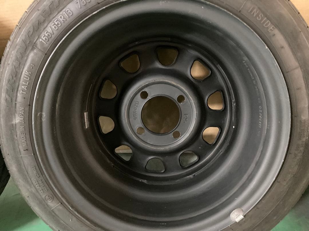 13インチ　7J ＋25 タイヤホイール4本セット