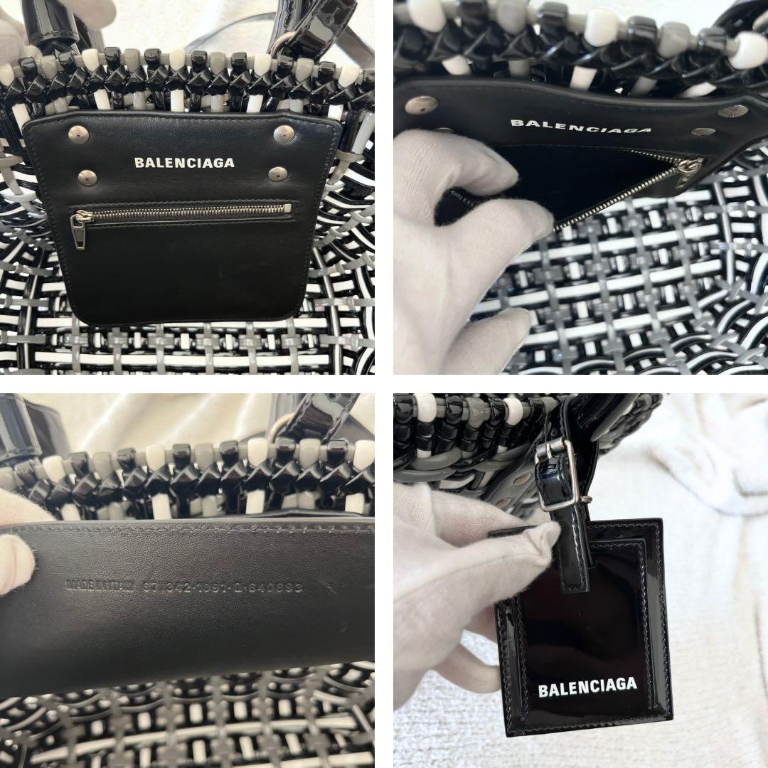 新品同様！BALENCIAGA バレンシアガ ビストロXS カゴバッグ