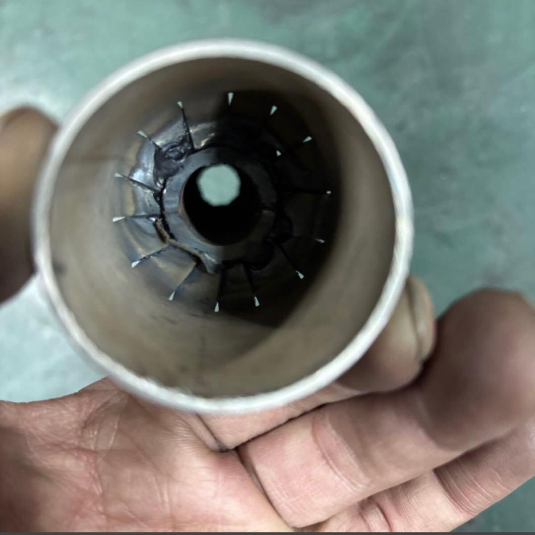 も*様 エストレア250 ワンオフヨシムラ風ショート菅スリップオン