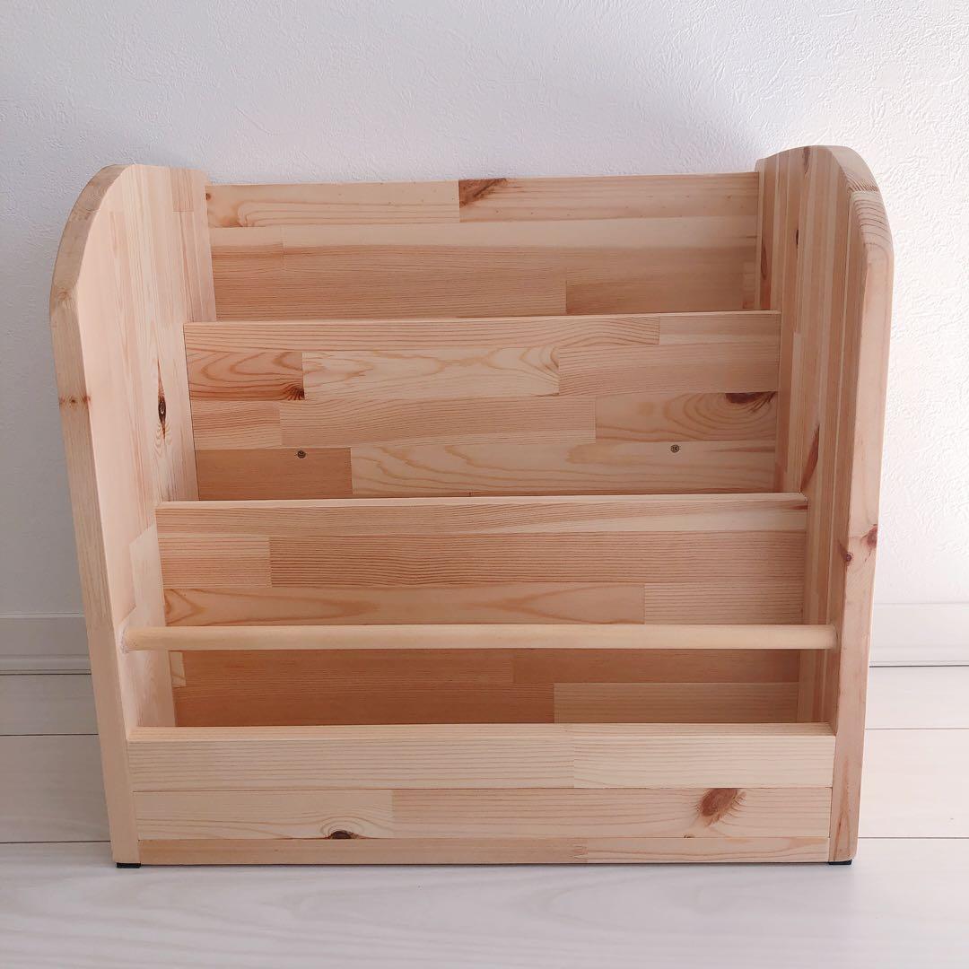 1点のみ▷▷30冊以上収納／絵本棚／ハンドメイド／本棚／