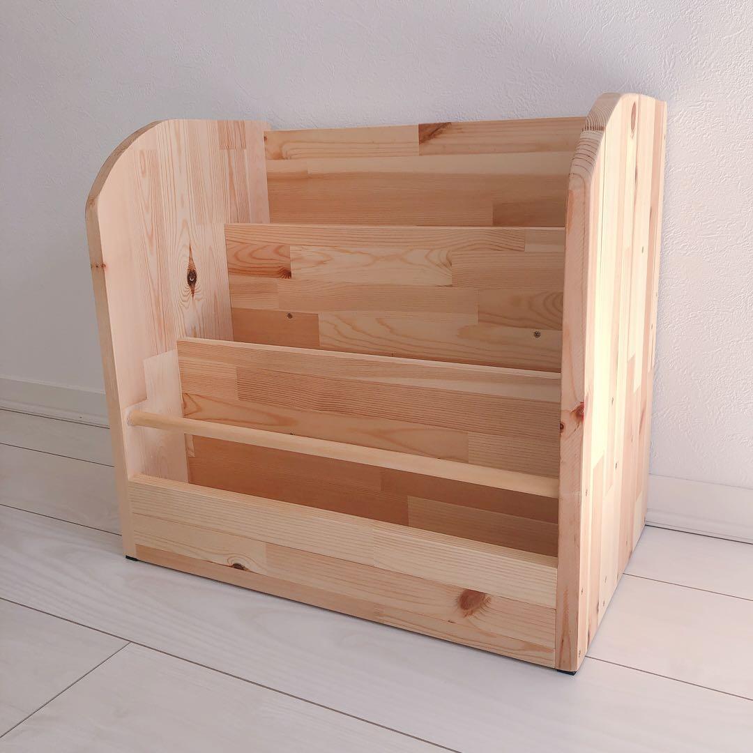 1点のみ▷▷30冊以上収納／絵本棚／ハンドメイド／本棚／