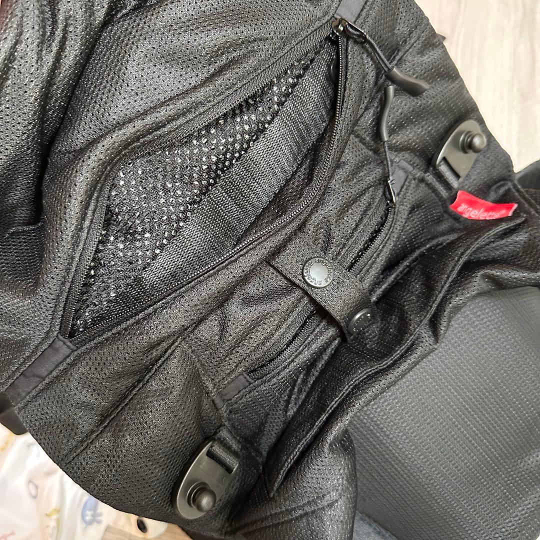 ベビーキャリアオン　angelette ブラック　抱っこ紐　チェアベルト