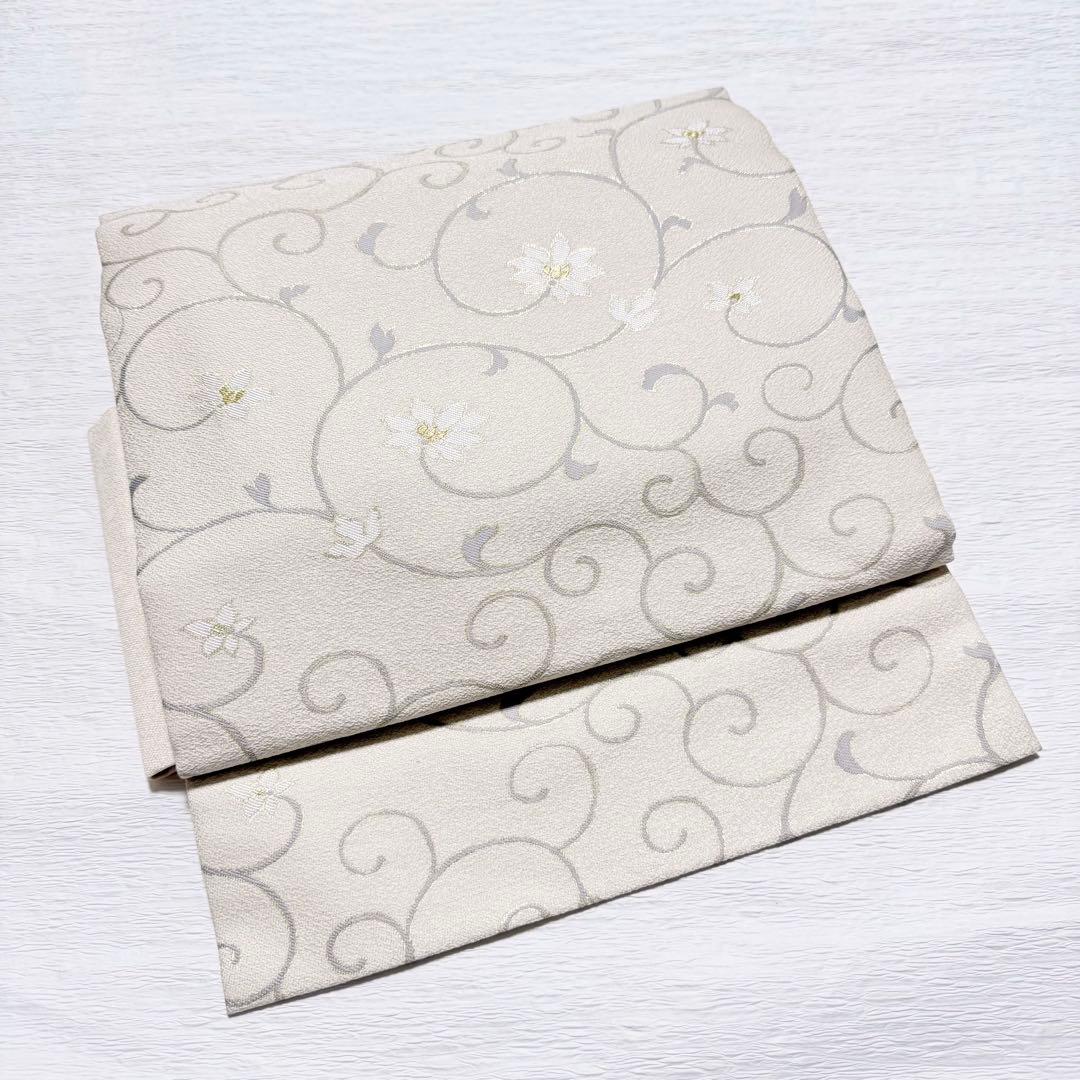 m124 弥栄織物 作り帯 つけ帯 正絹 帯