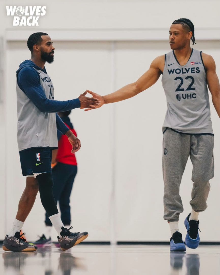 ウルブズ NBA25シーズン選手支給品リバーシブルプラクティスパンツSサイズ