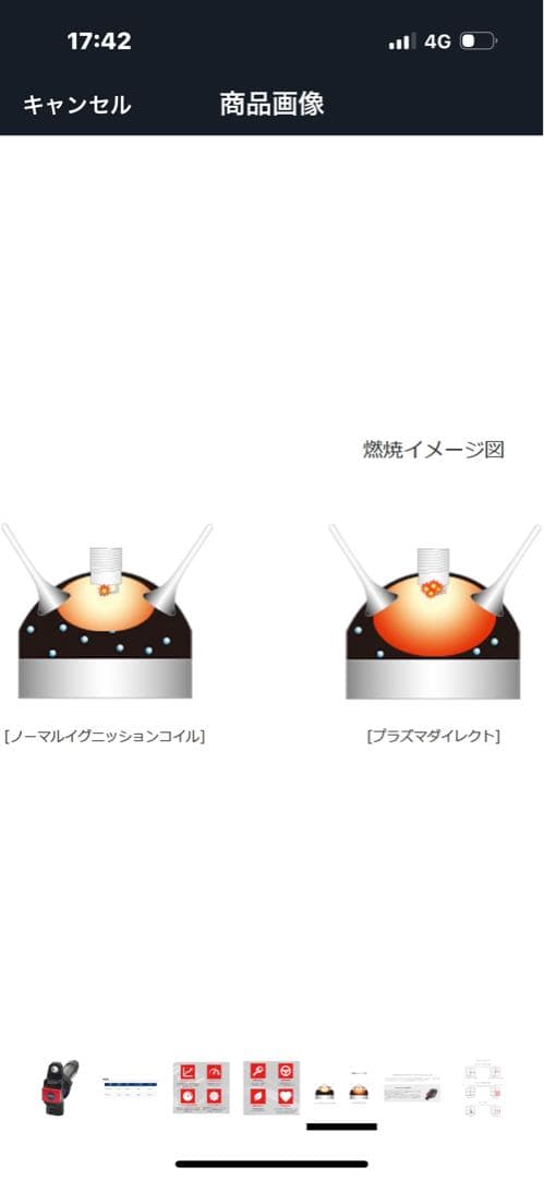 ミ*ツ様 PLASMA DIRECT イグニッションコイル 赤/黒ha36s用