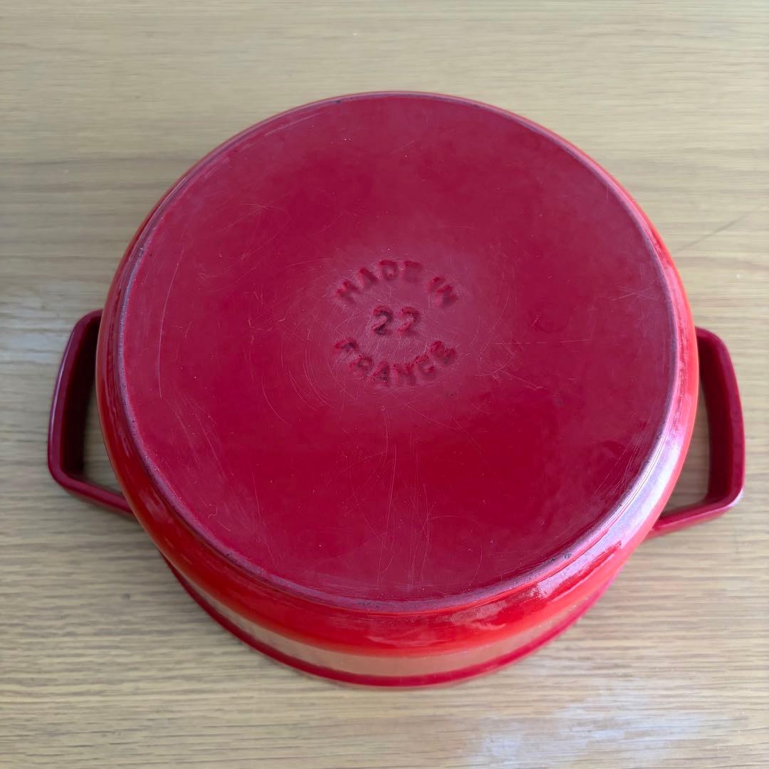STAUB ストウブ ピコ・ココット ラウンド 22cm チェリーレッド