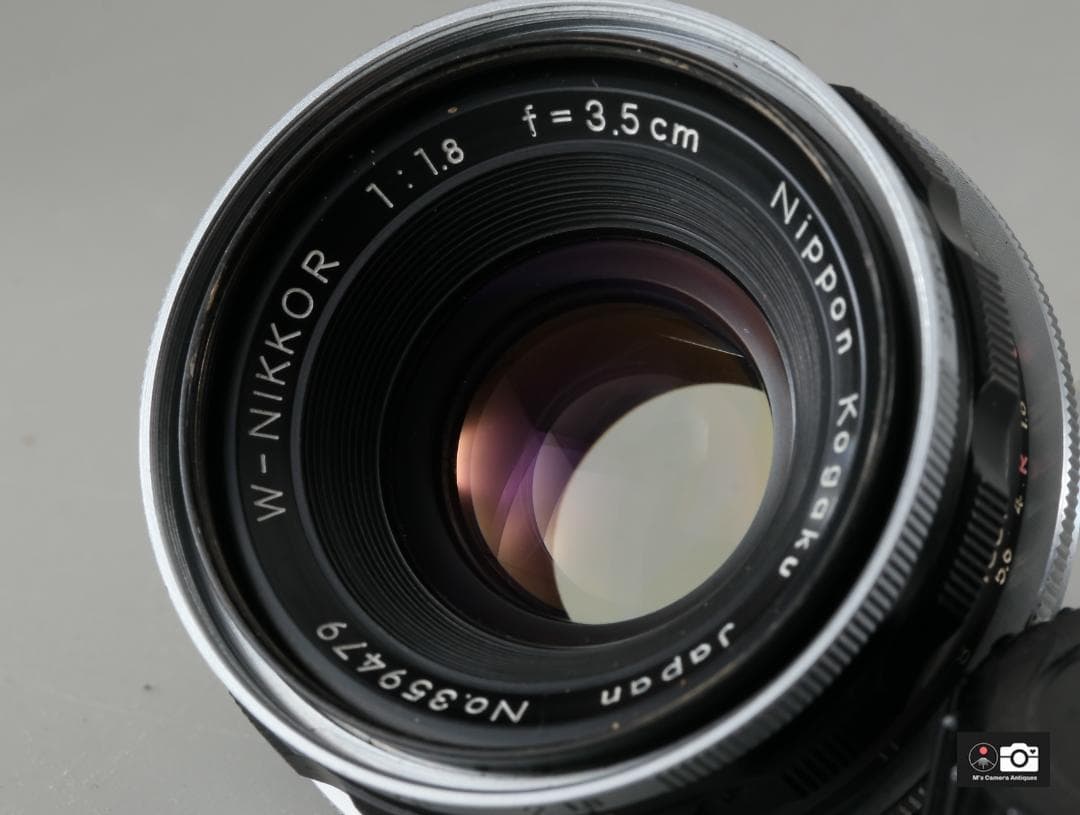 希少美品 W-Nikkor 3.5ｃm F/1.8 Nikon Sマウントレンズ