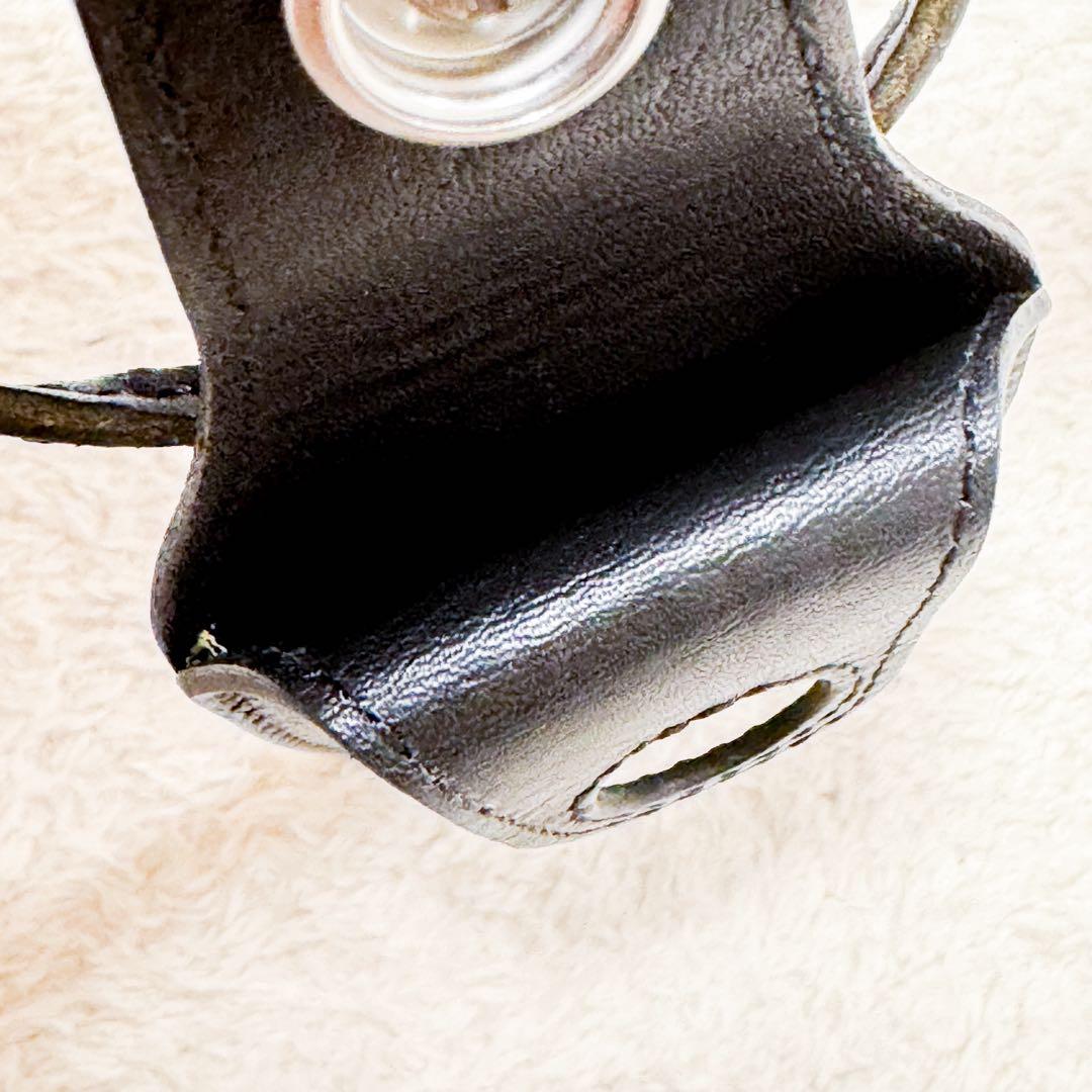 美品 ブラックミーンズ レザー お守りケース ネックレス アクセサリー 希少